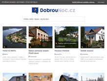 Tablet Screenshot of dobrounoc.cz